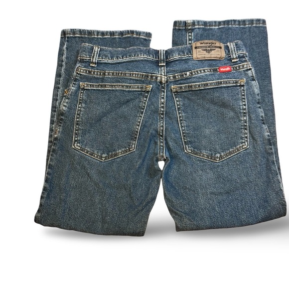 Wrangler Boys Classic Boot Blue Denim Jeans Size 12 Husky - Picture 3 of 7